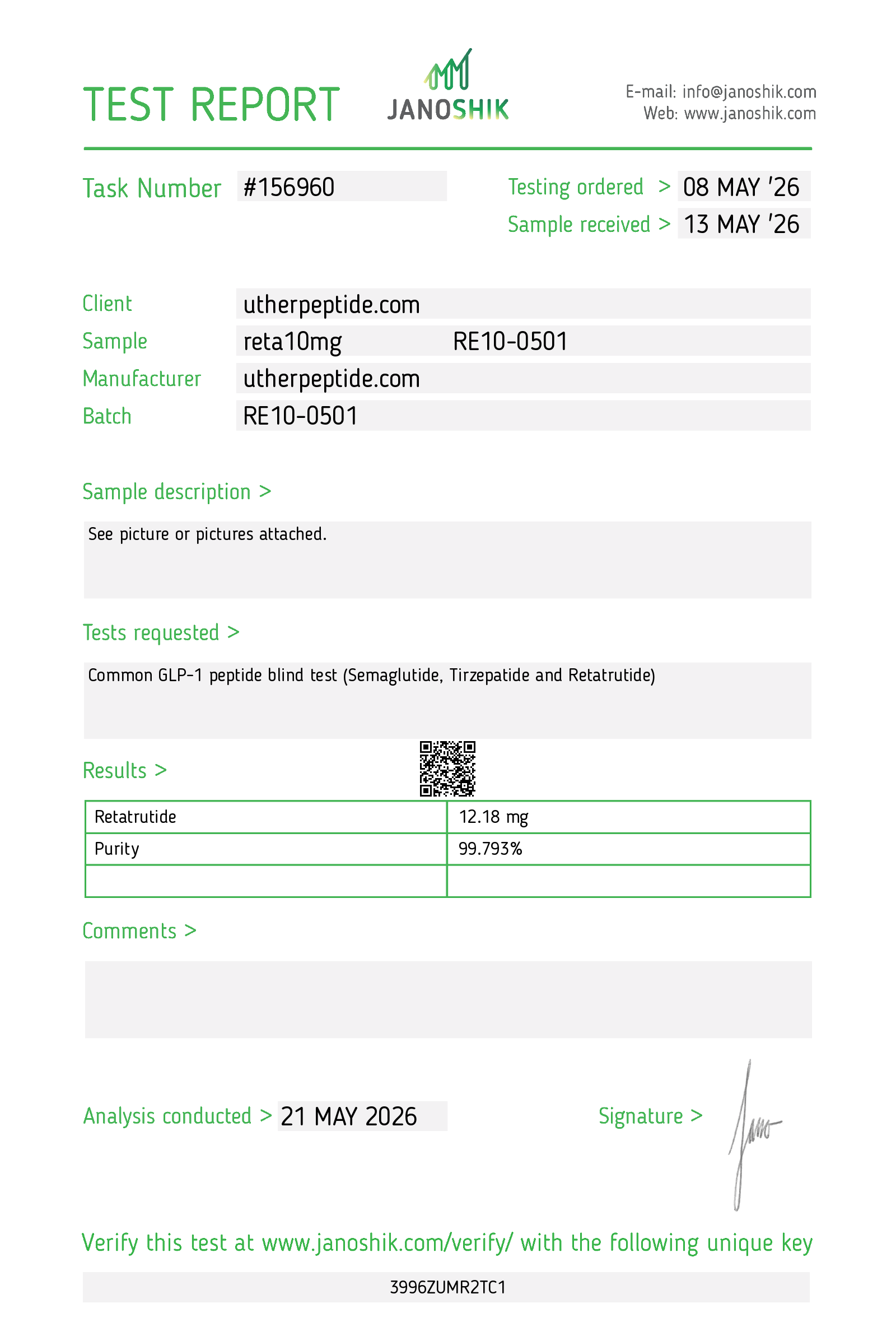 Certificate displayed by Astralabs